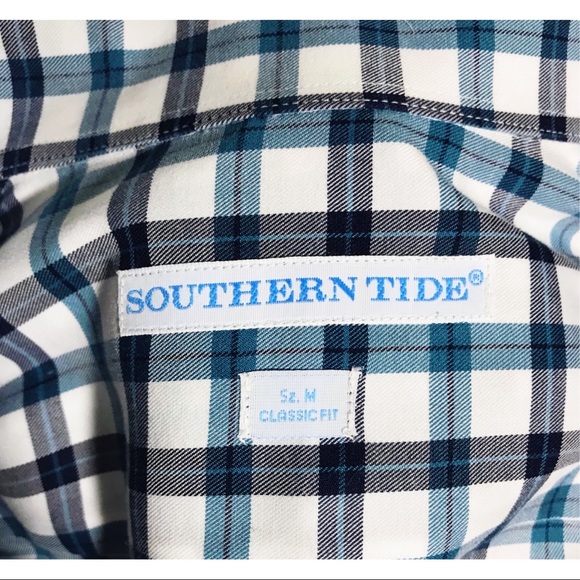 Southern Tide Classic Fit Plaid Oxford Shirt - Picture 7 of 8
